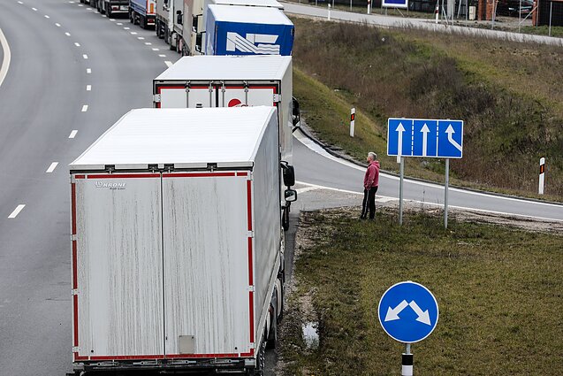 Литва: очереди на границе с РБ доходят до 6,5 километров
