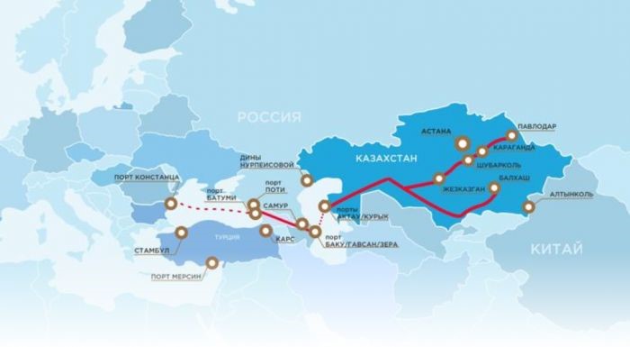 The volume of cargo transportation on the Trans-Caspian route increased by 64% in January-March 2023
