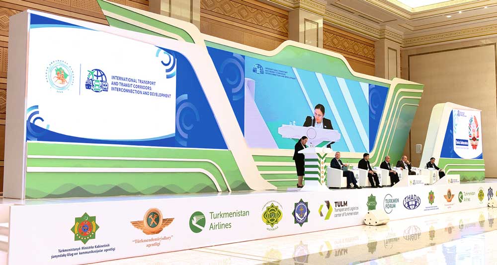 A CONFERENCE DEDICATED TO THE DIVERSIFICATION OF TRANSPORT AND TRANSIT COOPERATION ORGANIZED IN TURKMENISTAN